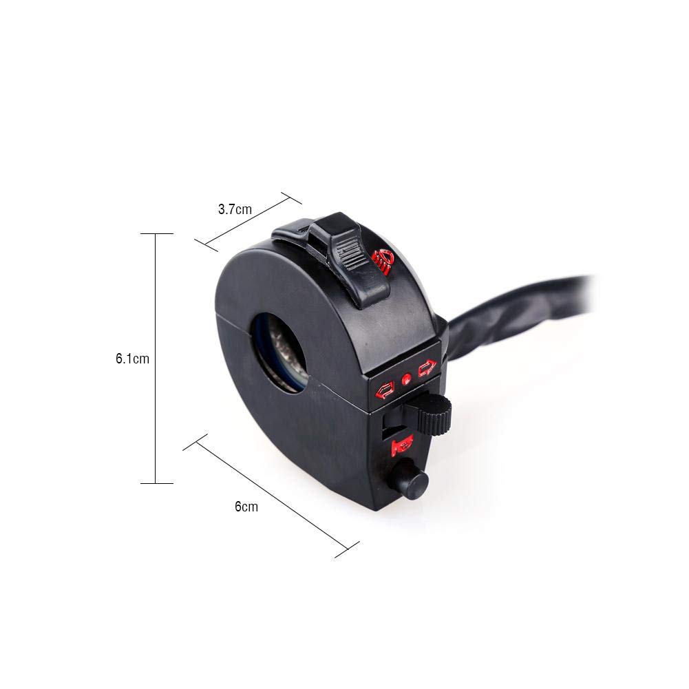 Переключатель сигнала поворота мотоцикла Переключатель управления мотоциклом Левый переключатель мотоцикла 22 мм Сигнал поворота дальнего света Сигнал поворота Управление звуковым сигналом Мотоциклетная рука