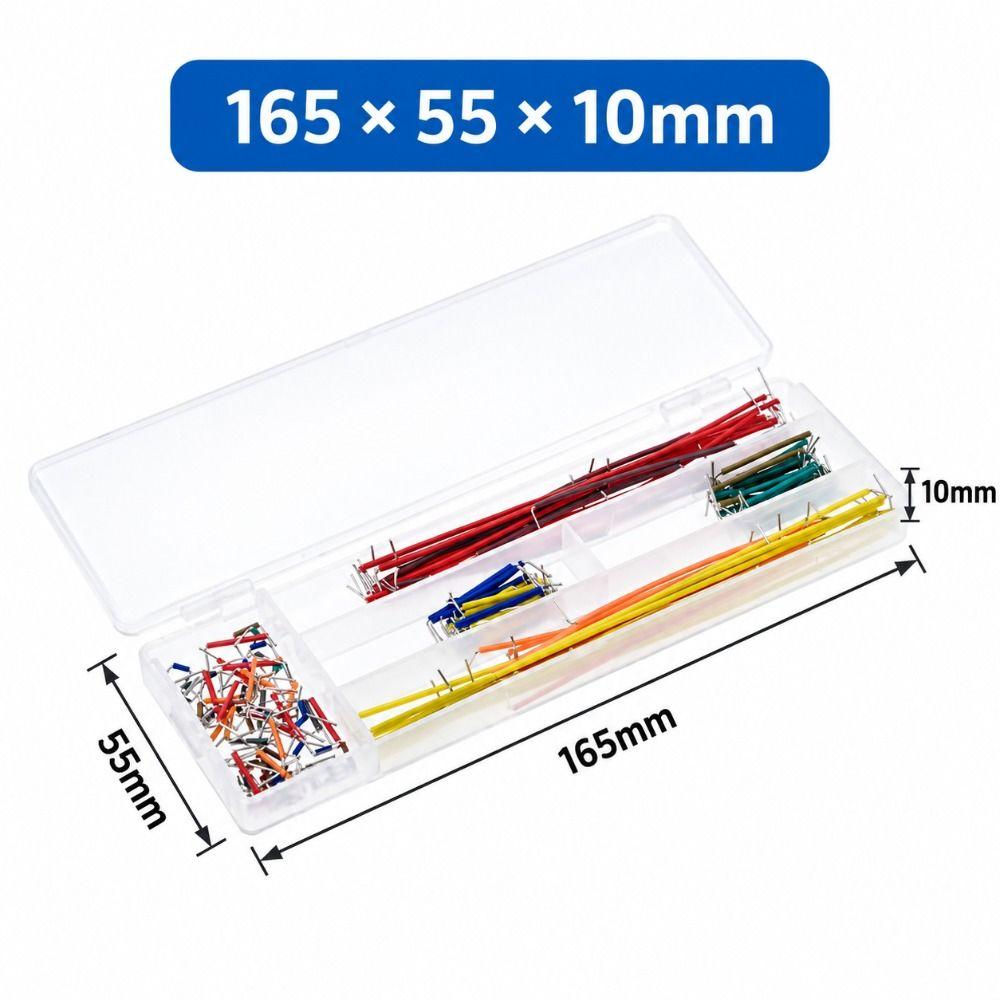 Flexible Wire Solderless Wire Kit Multicolored Breadboard Wires Kit Jumper Cable Wires Electronics