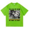 Monkey Punch Shirt Baby Monkey Holding Plush Toy 2026 UnisexWomen Clothing Harajuku High Quality Tops Cotton TShirts Vintage