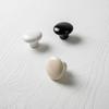 Ferro Fiori Ceramic Knob Handle Pulls for Kitchen and Cabinet, White, Black, Beige Cabinet and Drawer Pulls