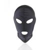 Black Hood Mask Stretchy  Head  Fetish Kink Restraints Hoods
