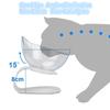 Non-Slip Double Cat Bowl Pet Water Food Feed Dog Bowls Pet Bowl with Inclination Stand Cats Feeder Feeding Bowl Kitten Supplies