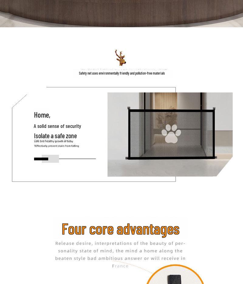 Изготовленный на заказ забор и дверь для собаки: Легкая сборка, Безопасная изоляционная сетка, Дверной барьер без сверления для домашних животных