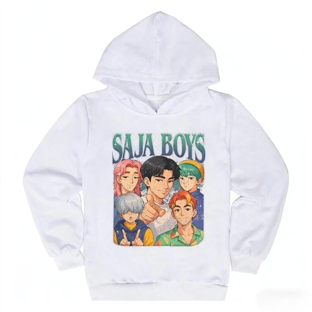 K-pop Охотники на демонов Saja Boys Детская одежда Харадзюку Мода Уличная одежда Толстовки Девочка Мальчик Смешной подарок Одежда