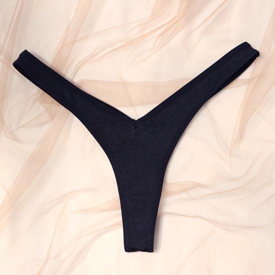 Women Thong Panties Thin Low Waist Seamless Solid Color Good Breathability Lady Underpants