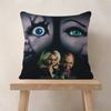 Horror Movie Chucky Childs Play Pillow Covers Cartoon Sofa Decorative Home Doublesided Printing Short Plush Cute Cushion