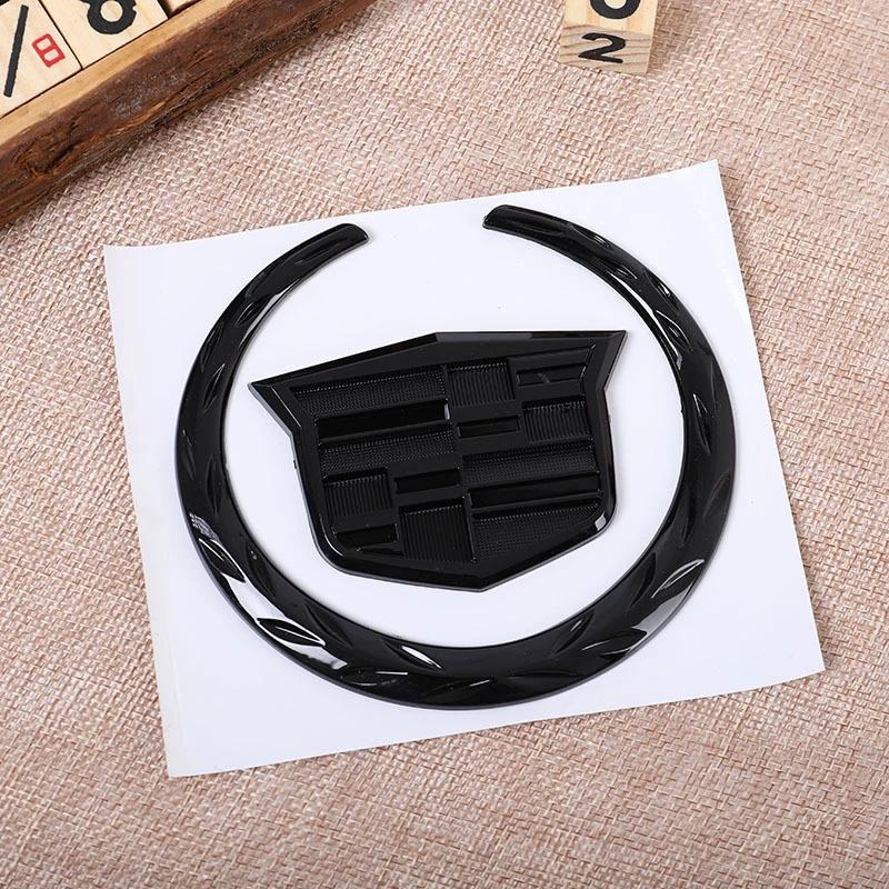 ABS Car Front Grille Center Emblem Cover For Cardillac SRX ATS XTS New Auto Front Head Rear Trunk Badge Sticker Decoration