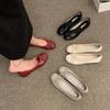 Fashion 2025 New Women Mary Jane Shoes Soft Casual Outdoor Dress Flat Ballet Shoes Square Toe Shallow Slip On Flats Zapatos De Mujer