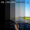 VLT 1%-50% Black Car Window Tint Film Glass Sticker Windshield Sun Shade Window Tinting Solar UV Protection Foils Sticker Films