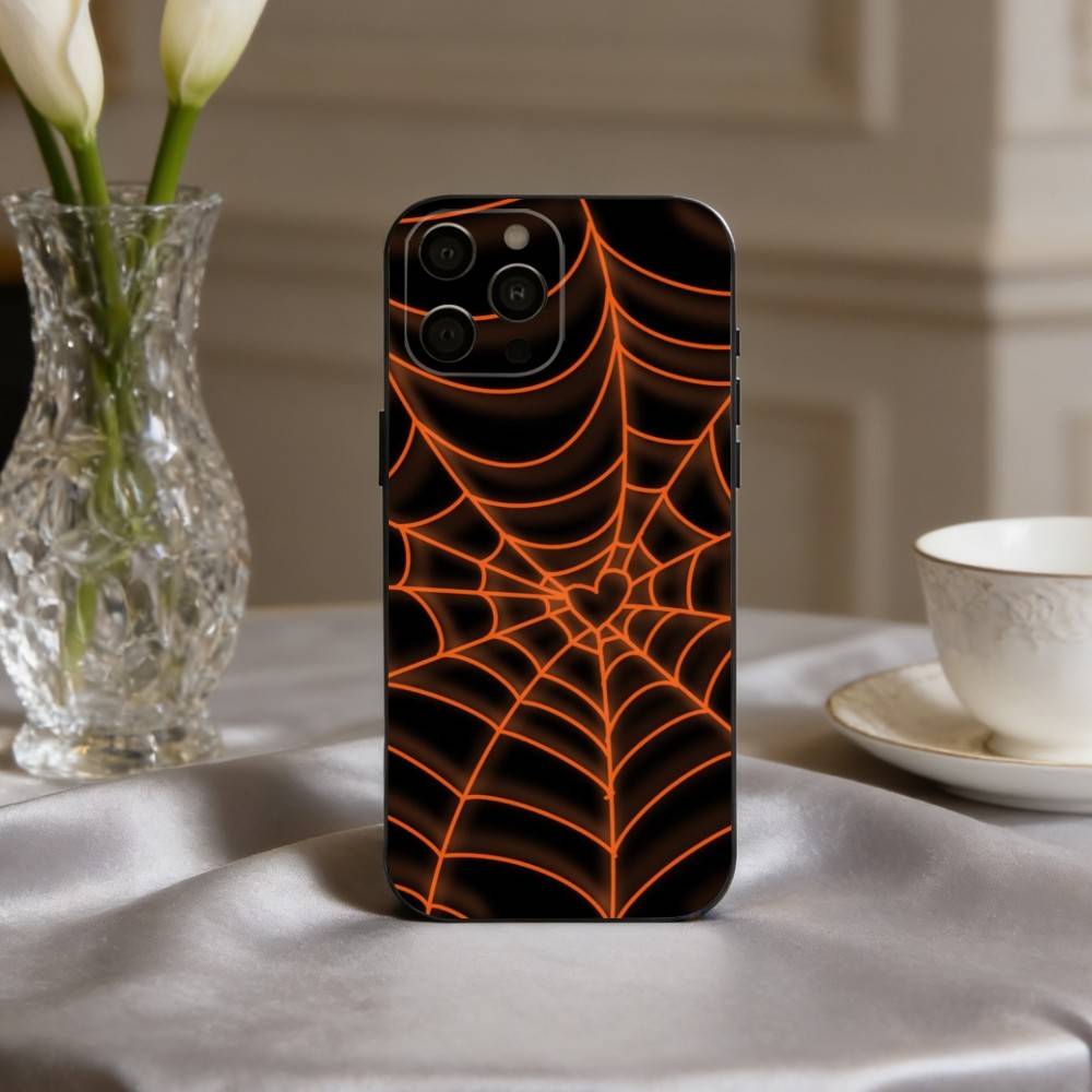 S-Паук W-Паутина P-Узор Чехол для Телефона Силиконовый Мягкий Для IPhone 17pro 16 15 14 13 12 11 X XR Plus Pro Max Plus