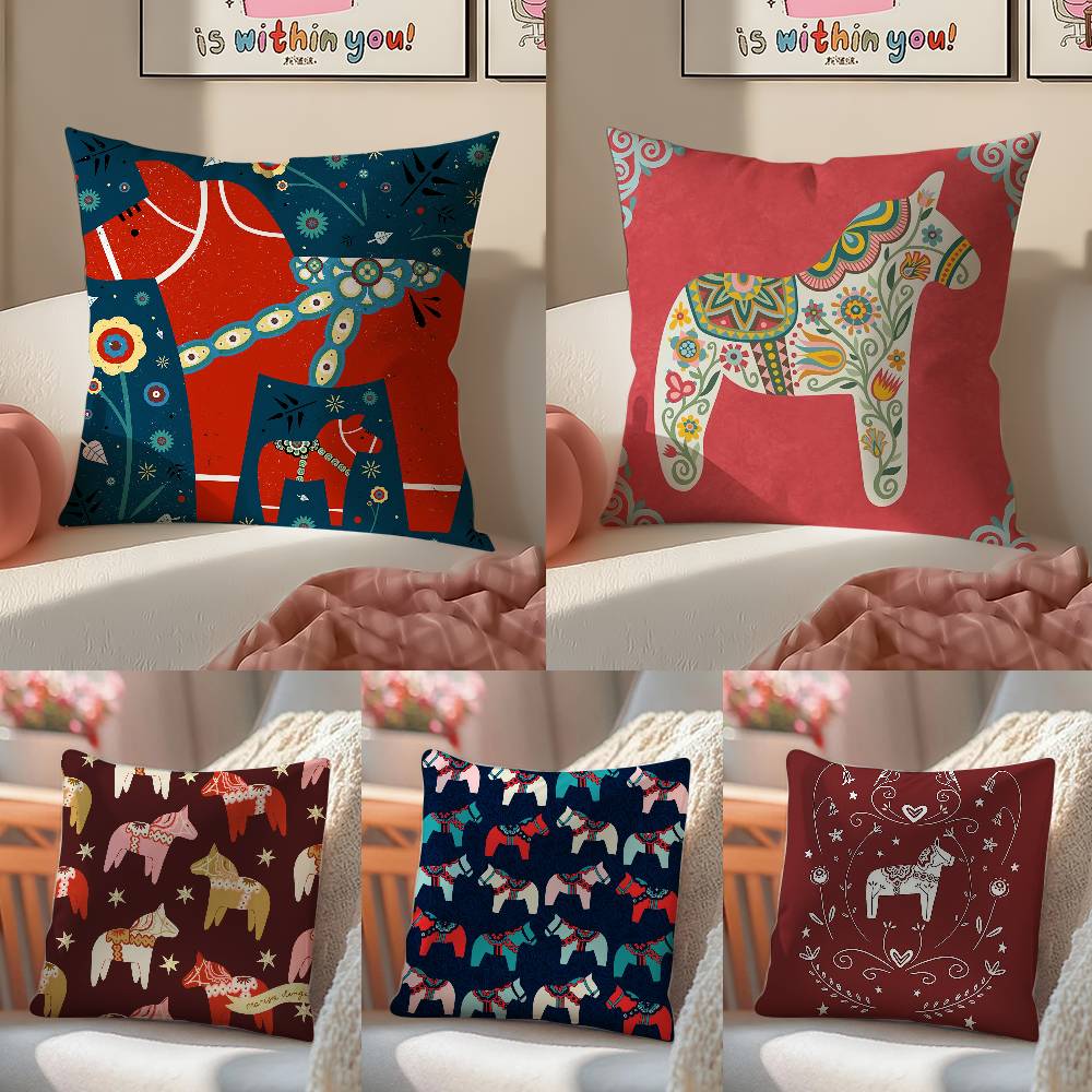 Classical Style Darama Print-Beautiful Pillow Case Comfort Sofa Bed Silky elegant Invisible zipper Decorative cushion cover