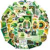 50Pcs St Patrick Stickers - Lucky Shamrock Vinyl Decals for Journal/DIY Crafts (5x4.9cm)