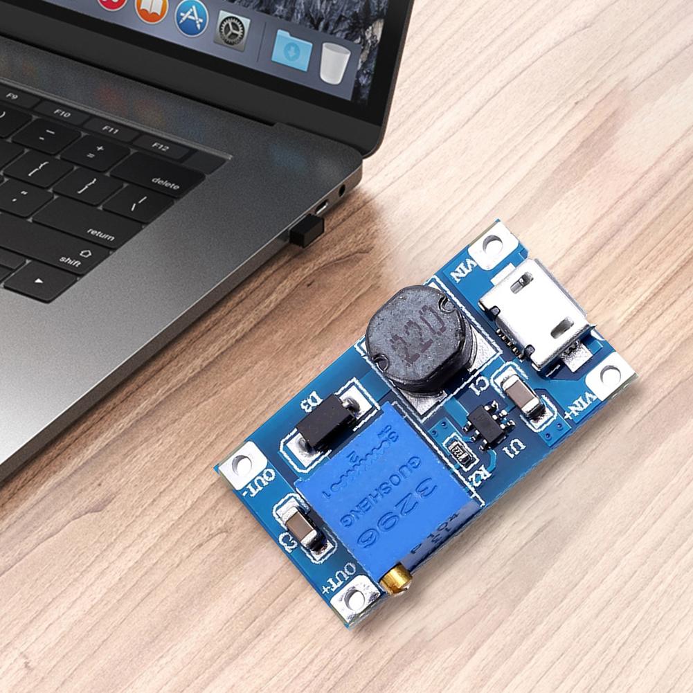 Boost Regulator 2A 2/24V Boost To 5/9/12/28V Power Supply Module Adjustable DC-DC Step Up Converter Booster MAX Output 28V 2A