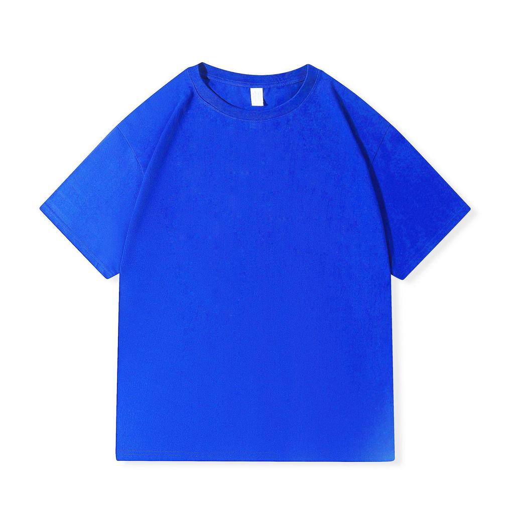 Футболка унисекс из плотного хлопка плотностью 220 г, белого цвета, с короткими рукавами, с круглым вырезом