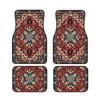 4Pcs Heavy Duty Persian Carpet Bohemian Car Floor Protector Rugs for Front Rear Seats