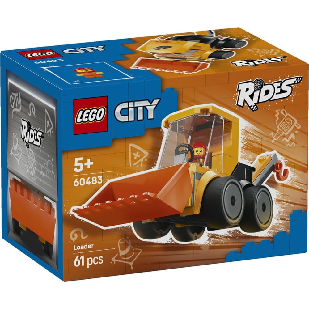 Конструктор LEGO City Колесный погрузчик, Строительные блоки для детей 5-8 лет, Модель транспортного средства