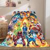 Pokemon Anime Print Blanket Warm Comfortable Flannel Cover For Bedrooms, Sofas, Beds, Chairs LXR120