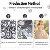 Disney pearl painting handmade diy pearl art painting elegant princess simple living room hanging painting decoration