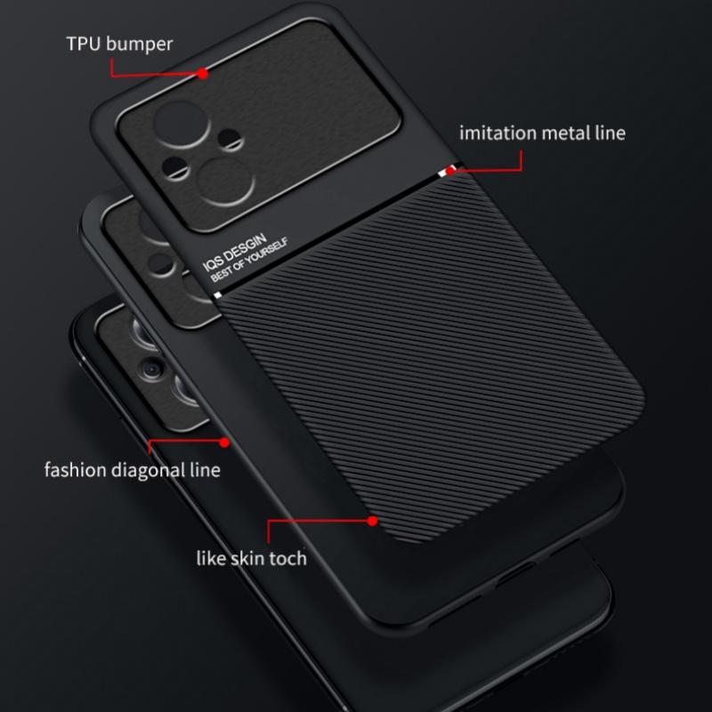 Slim Lightweight Leather Magnetic Shockproof Case for Xiaomi Poco M6 M5S M5 M4 M3 M2 X6 X5 X4 GT Pro 5G 4G Phone Accessories