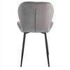 Upholstered velvet chair in gray with quilting for the Furnitex living room
