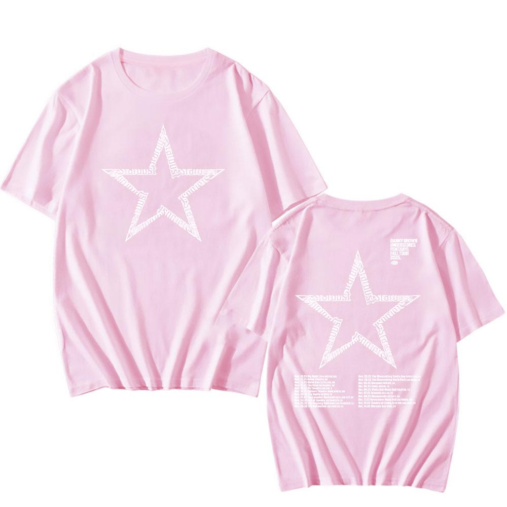 Футболки Danny Brown Stardust Tour Унисекс Одежда Хлопковая Футболка с Коротким Рукавом Модная Футболка Футболки с Принтами