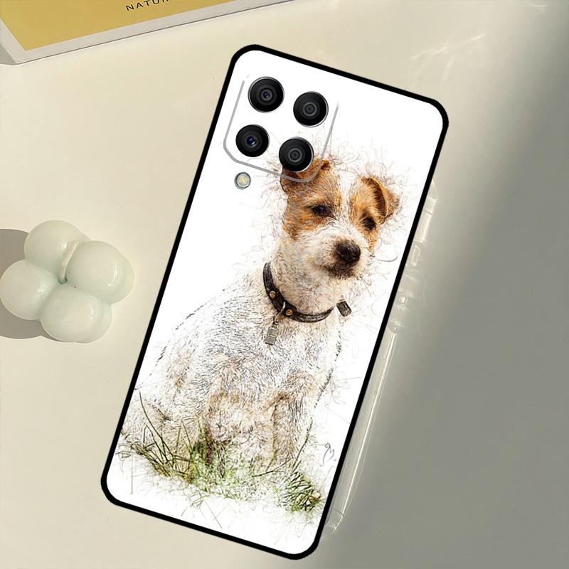 Чехол для Samsung Galaxy M15 M35 M21 M16 M06 M33 M13 M53 M11 M31 M55 M14 M34 M54 M12 M32 M52 с изображением Джек-рассел-терьера