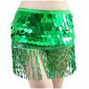 Women's High Waisted Sexy Sequined Half Skirt Waist Accessories Sequined Belly Dance Waist Scarf