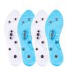 Unisex Magnetic Massage Insoles Foot Acupressure Shoe Pads Therapy Slimming Insoles for Weight Loss Transparent