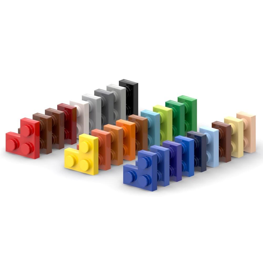 Нетоксичные 20 шт. Детали Moc 2420 Пластина 2x2 Угловая Совместимые Кирпичики DIY Сборка Строительные Блоки Частицы Детская Головоломка Развивающая Игрушка Подарок