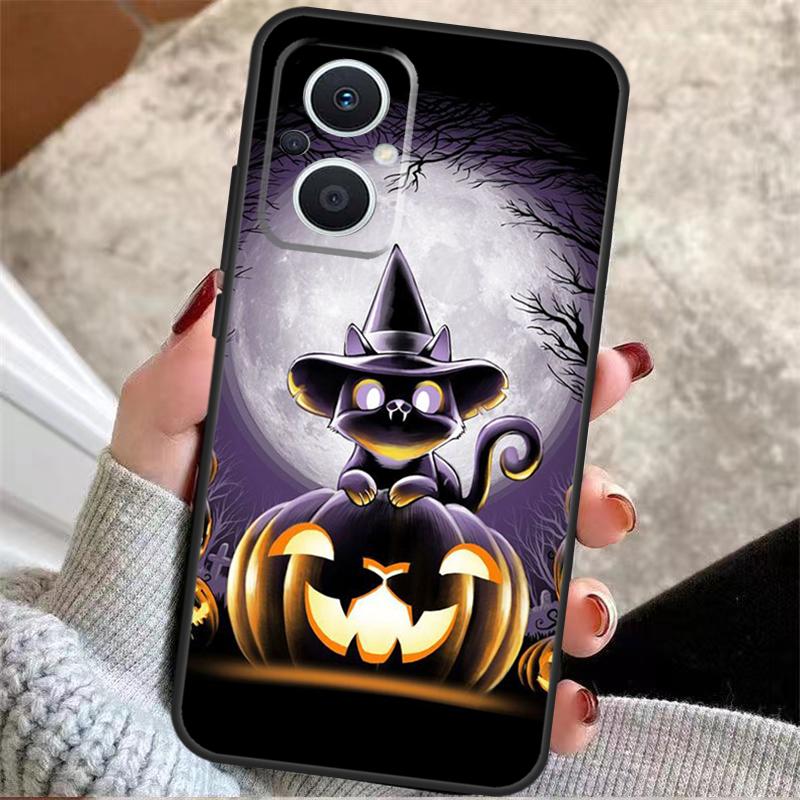 Чехол Черная кошка-ведьма для OPPO Reno 8T 7 8 Lite 14F 13F 11F 12F 10 11 12 13 14 Pro OPPO Find X9 X5 X6 X8 Pro