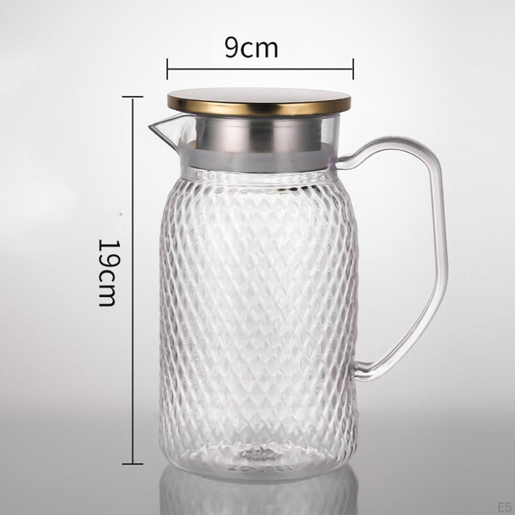 Кувшин для напитков, холодный графин с ручкой, прозрачное кафе для послеобеденного чая