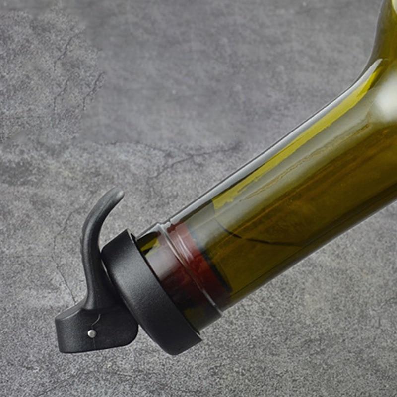 Накачивающий Свежесть Пробка для вина Пробка для винной бутылки Пробка Ручное нажатие Пробка для шампанского Вакуум для вина Пробка для вина Материал ПП Черный