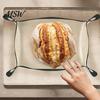 Oil Resistant Baking Tray Transformable Snap?Up Silicone Mat, Multi?Purpose Food Tray, Heat?Resistant Eco Friendly Kitchen Accessory Dough