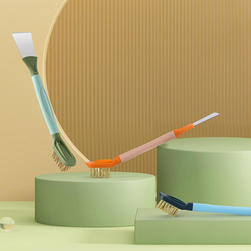 Щетка для чистки пазов 2 в 1, очиститель для оконных направляющих, щетка для газовой плиты с двойной головкой, щетки для чистки щелей, инструменты для кухни