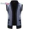 Cozy Up Mens Argyle свитер жилеты V-образный вырез без рукавов кардиган жилет трикотаж