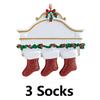 New DIY Personalised Christmas Xmas Tree Stocking Ornament Mantel Family Groups 2025 Holiday Decorations Natale Hanging Pendant