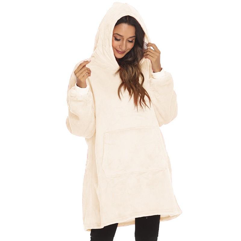 2026 Winter Leopard Camo Printed Hooded Blanket Sweatshirt Couple Home Outdoor