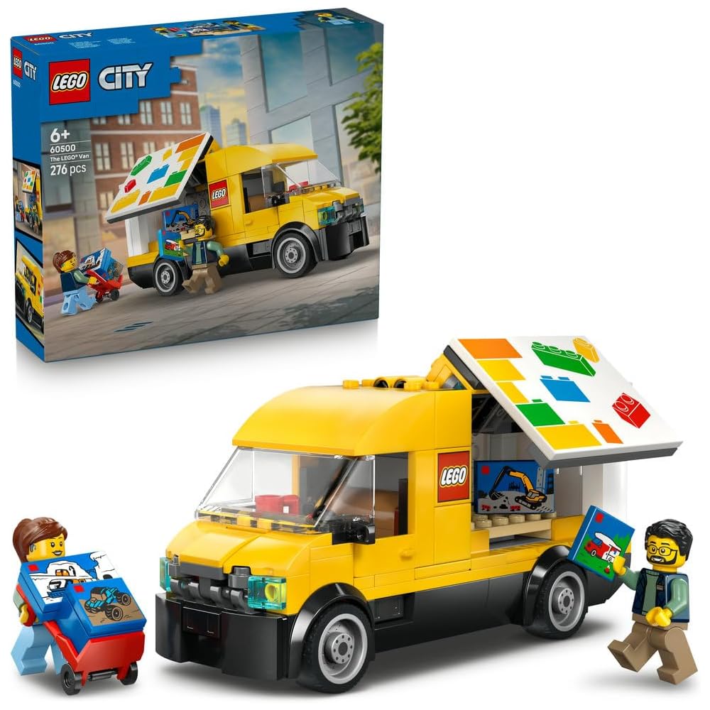 Набор игрушек LEGO City Фургон для доставки для детей 6-9 лет, Строительные блоки, Модель транспортного средства