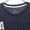 Armani Exchange Футболка с тисненым логотипом, с коротким рукавом, XS, темно-синяя, мужская, б/у