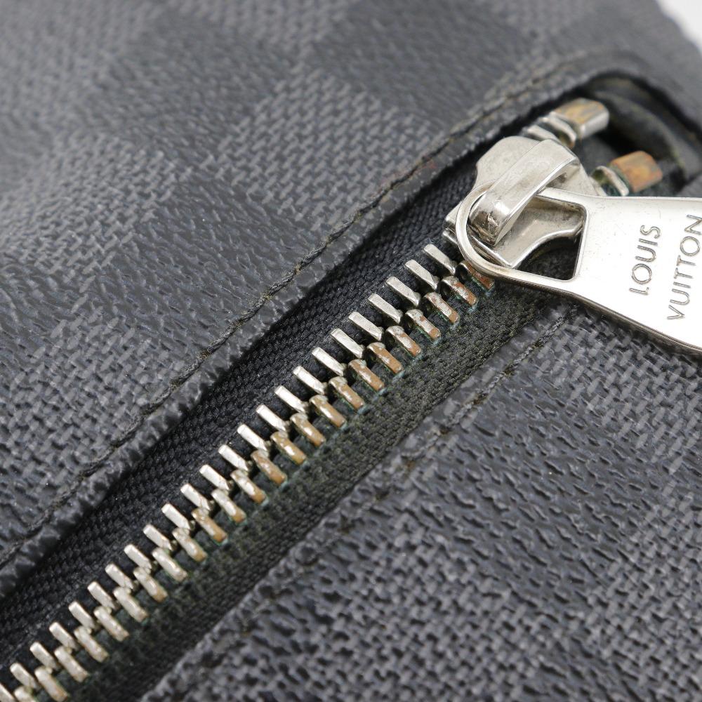 Louis Vuitton Mick PM Shoulder Bag N41211 Black Damier Grafitto Canvas Mens Used