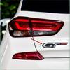 Car Styling GT 3D Metal Chrome Zinc Alloy Emblem Car Badge Body Fender Adhesive Emblem For Peugeot GT RCZ 308 508 3008 5008