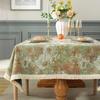 Французская Цветочная Масляная Живопись Кисточки Скатерть, Прямоугольный Пылезащитный Чехол для Чайного Столика Свадебный Декор Обеденной Комнаты