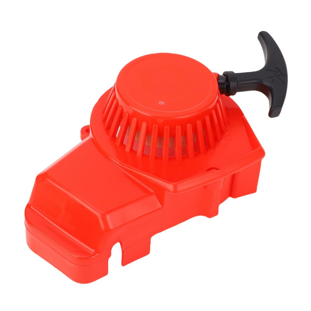 Pull Start Recoil Starter Aluminium Alloy Pull Recoil Starter with Flywheel for Most 47cc 49cc 2 Stroke Pocket Bikes ATV