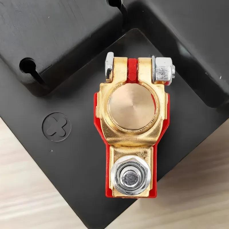 Клеммы аккумулятора с верхним расположением полюсов, зажимы для проводов и кабелей, разъемы для клемм, аксессуары для автомобильного аккумулятора, 1 пара 12 В 24 В, положительный и отрицательный