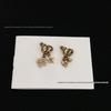 Retro D-Style Asymmetrical Colorful Clover Heart Star Diamond Earrings for Women - Niche Design by CD