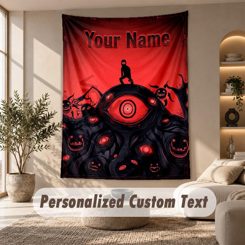 Doors Tapestry, Personalized Custom Text, Wall Hanging Tapestry For Living Room Home Wall Decor