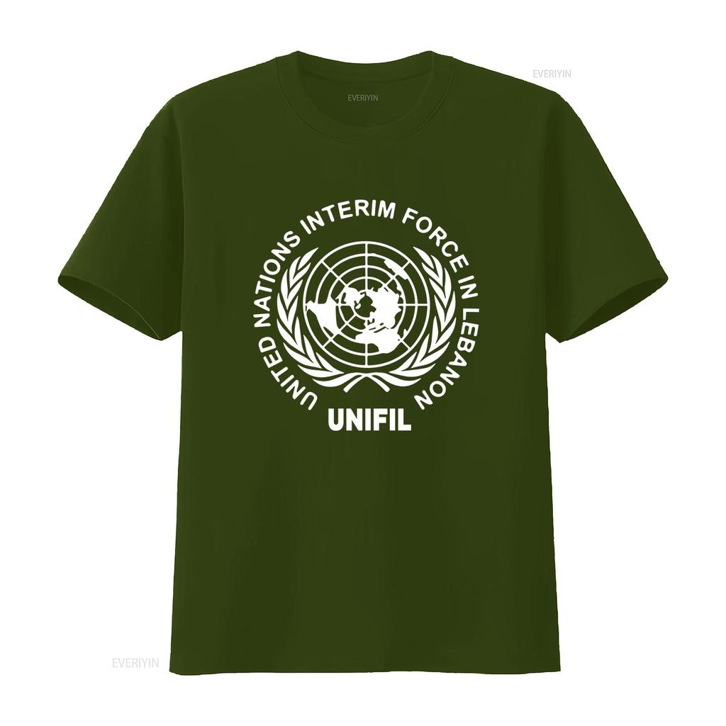 UNIFIL Временные силы ООН в Ливане Футболка с принтом «Права человека» Премиум-качество Уникальный дизайн винтажный Стиранная мягкая с графикой