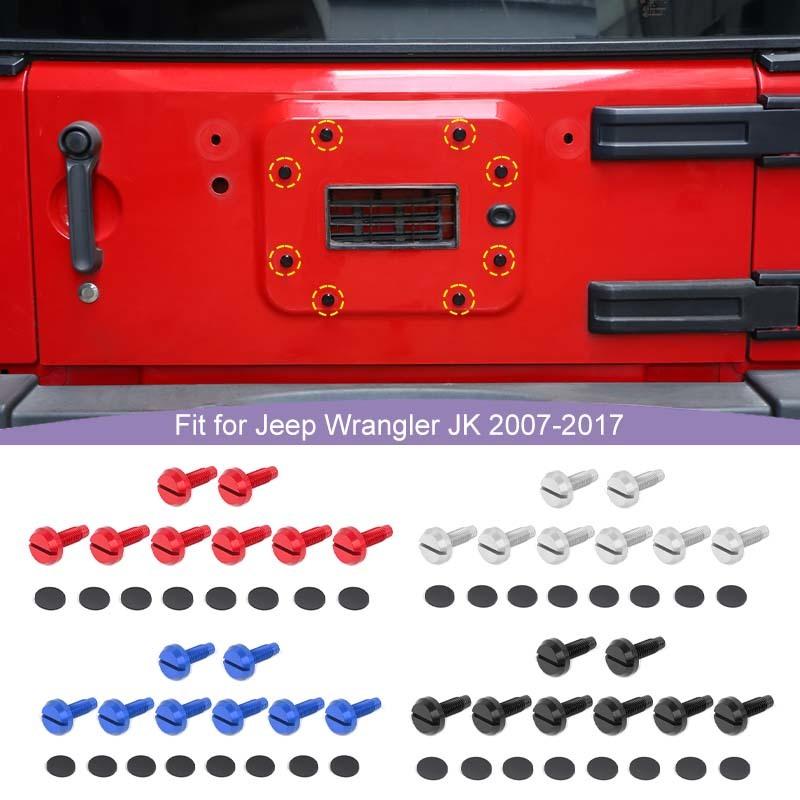 Car Spare Tire Bracket Hole Decorative Screws For Jeep Wrangler JK For Jeep JL For Ford Bronco Exterior Accessories