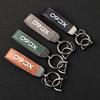 Premium Material Leather Car Key Ring Chain Car Interior Keychain for Volvo XC60 with logo car accessories