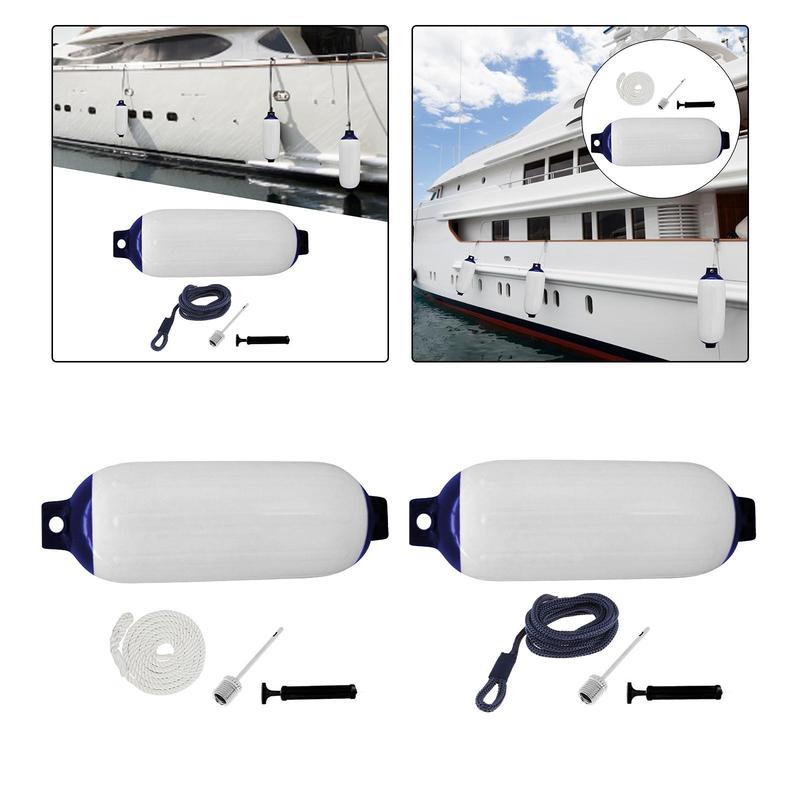 Inflatable Marine Boat Fender Heavy Duty PVC Dock Bumper Safety Equipment for Pontoon and Sailing Boats